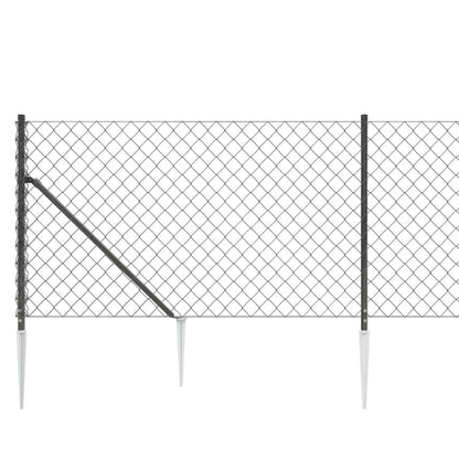 Cerca De Alambre Con Pinchos De Anclaje Gris Antracita 0,8x25 M / Vetonek_1