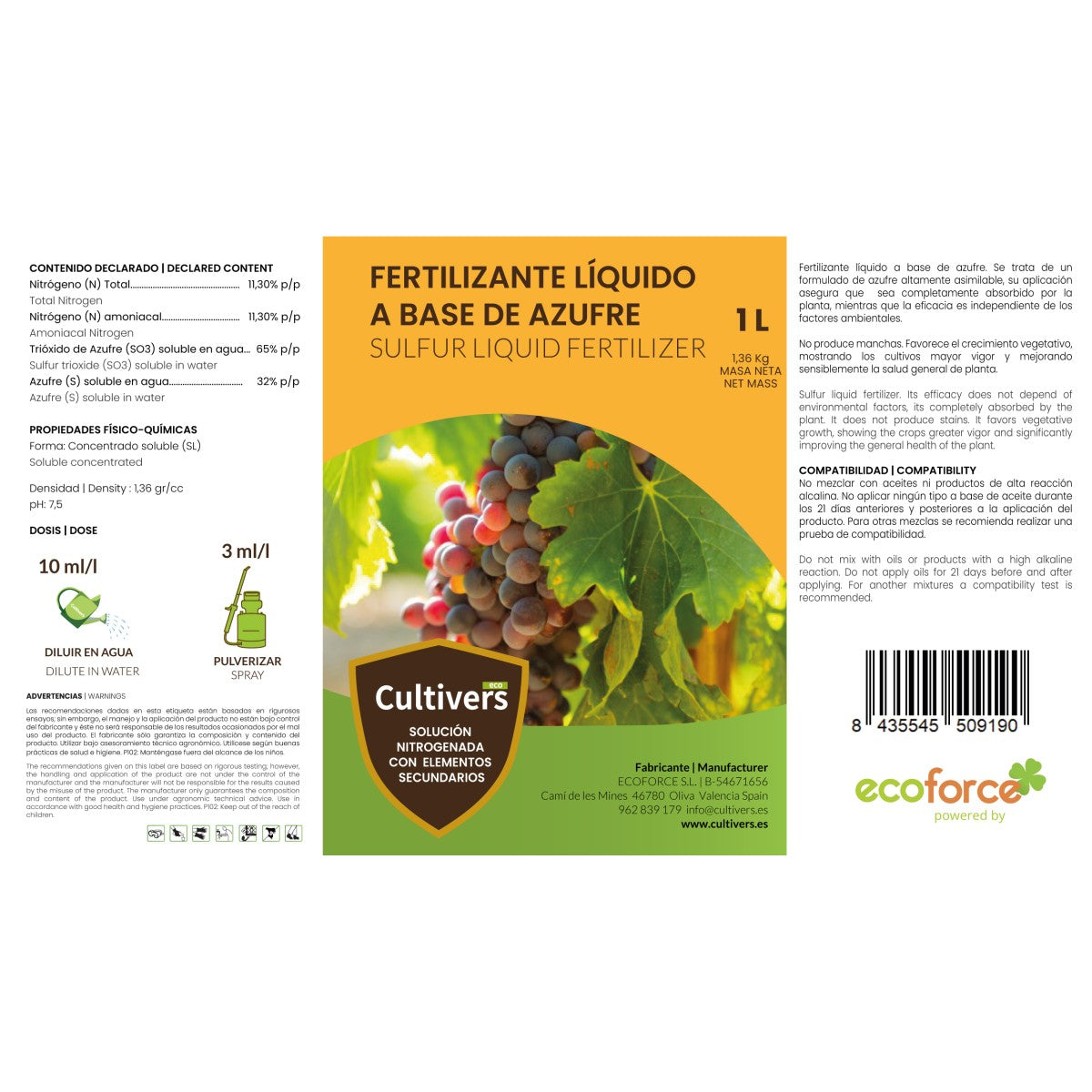 Azufre Sistémico Para Plantas Cultivers_1