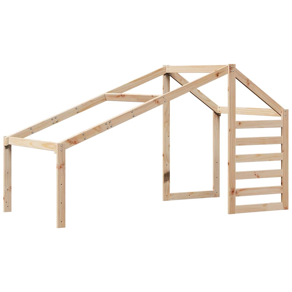 Techo De Cama Infantil Madera Maciza Pino 188x82x113 Cm_0