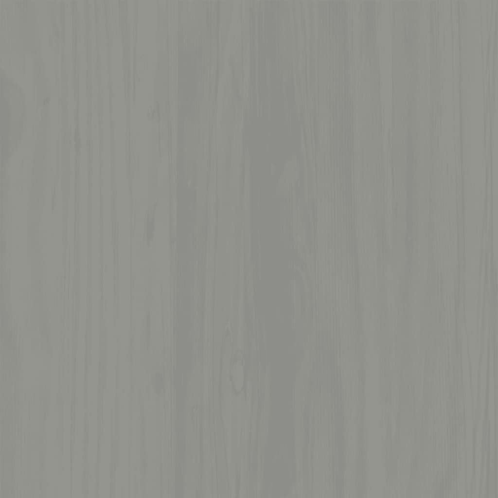 Zapatero Vigo Madera Maciza De Pino Gris 60x35x96 Cm / Vetonek_0