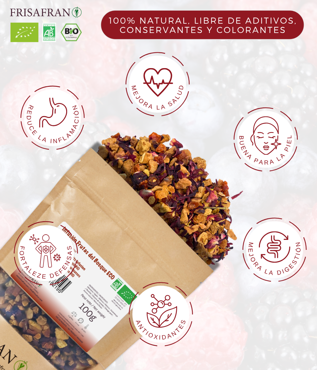 Infusión De Frutas Del Bosque En Pirámides Ecológica | Frisafran 30 Uds_1