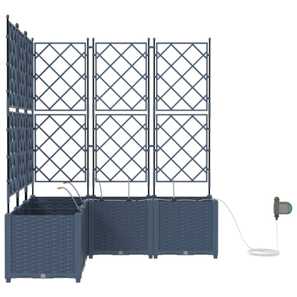 Vidaxl Jardineras Gris 120 X 120 X 142 Cm Acero_3