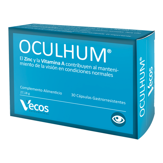 Oculhum Vecos 30 Cápsulas | Vista Y Salud Ocular | Dha, Maquibright®, Zinc Y Vitamina A_0