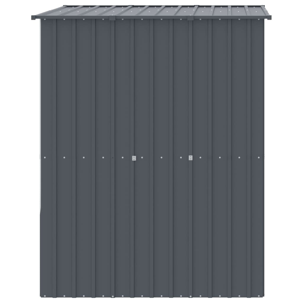 Caseta Perros Con Tejado Acero Galvanizado Gris 165x153x181 Cm_3