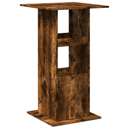 Mesa Alta Bar Con Almacenaje Madera Roble Ahumado 60x60x102 Cm_4