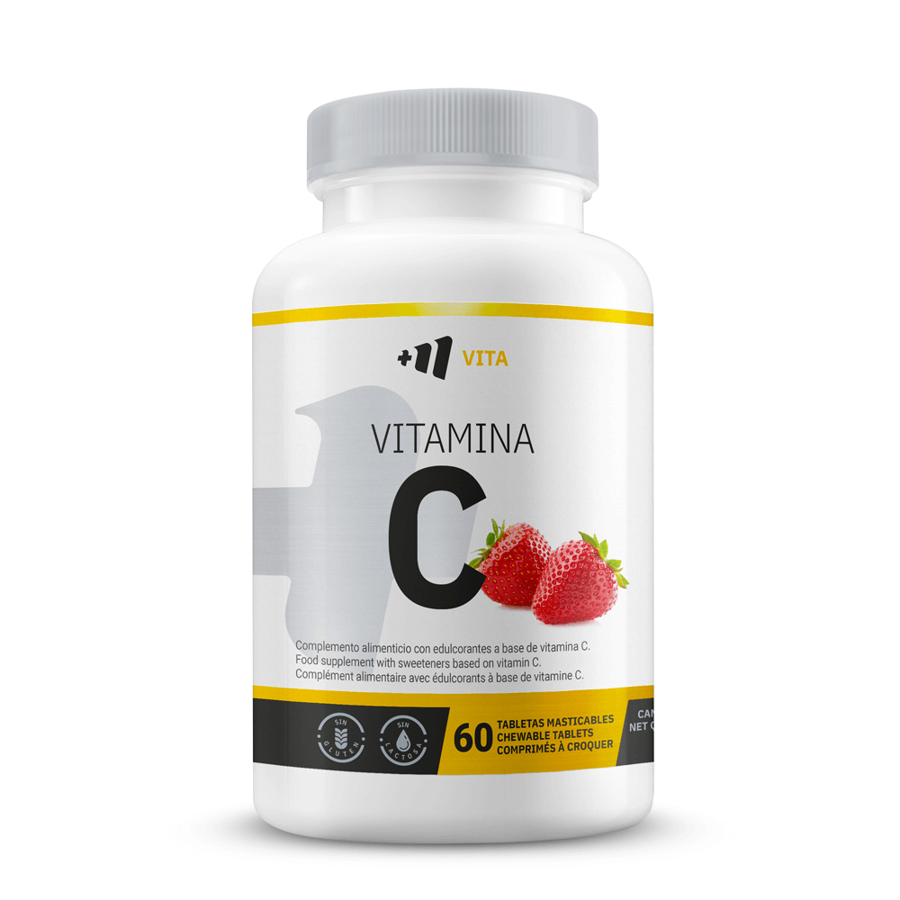 Vitamina C 1000mg Masticable - 60 Tabletas - Fresa Acida - Reduce La Fatiga - Masmusculo_0