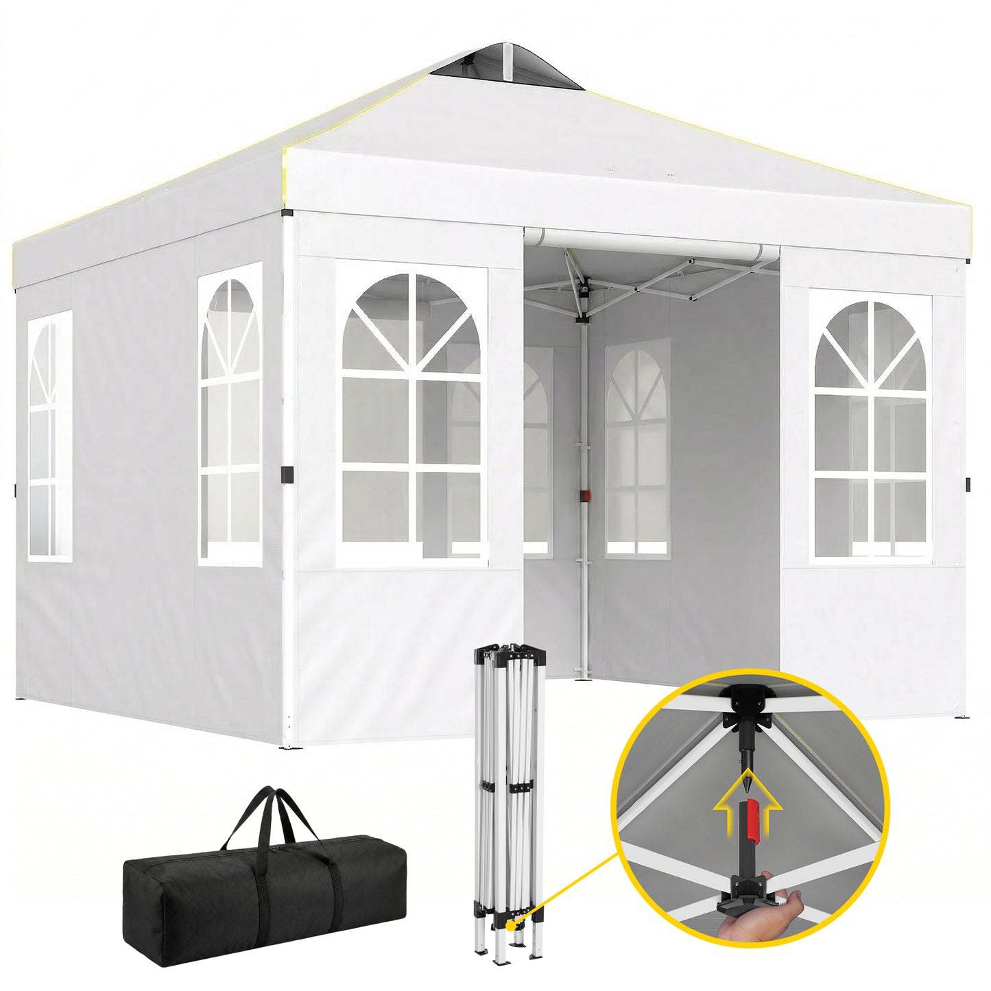 Outsunny Carpa Plegable 3x3 M_0