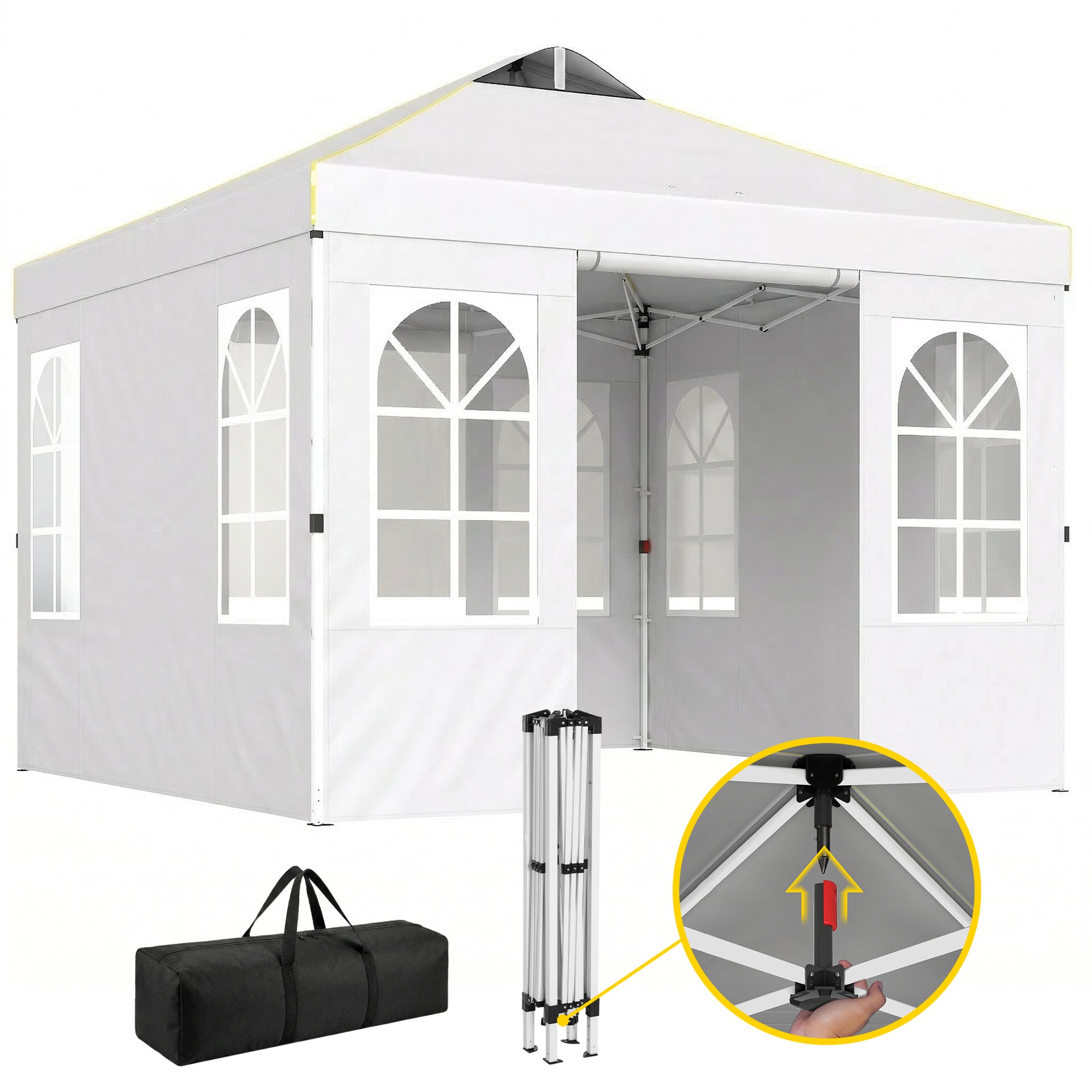 Outsunny Carpa Plegable 3x3 M_0