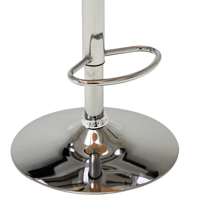 Taburete De Cocina De Madera Curvada Y Cuero Sintético Negro_5