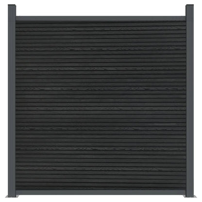 Panel De Valla Wpc Gris 1045x186 Cm / Vetonek_3