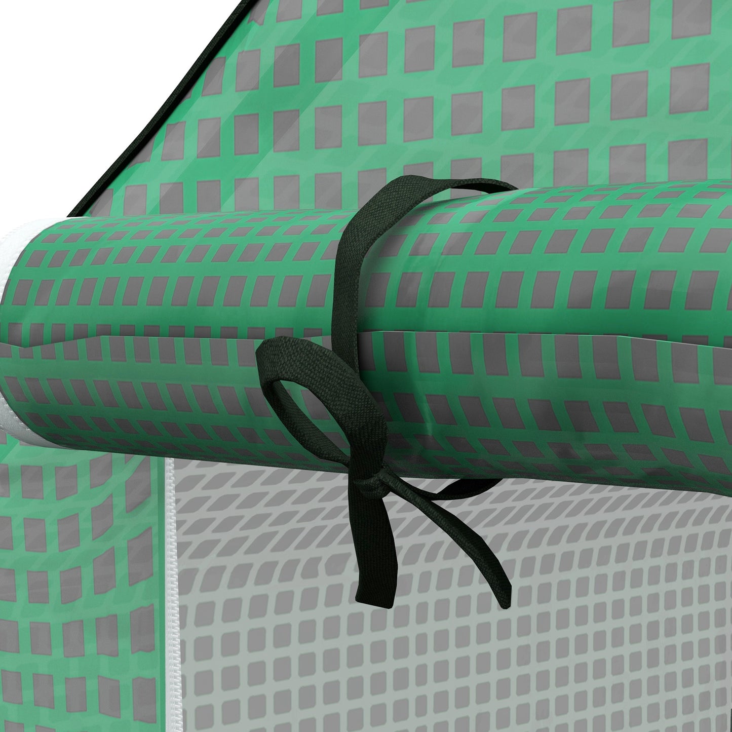 Outsunny Cubierta De Invernadero 140x143x190 Cm Con Ventana Anti-uv Verde_3