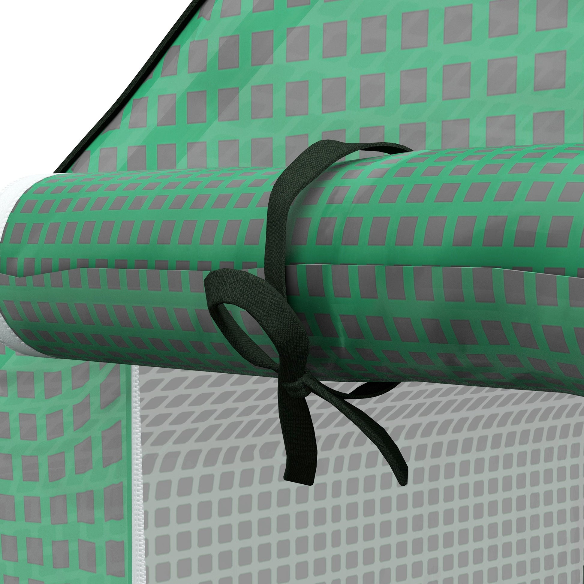 Outsunny Cubierta De Invernadero 140x143x190 Cm Con Ventana Anti-uv Verde_3