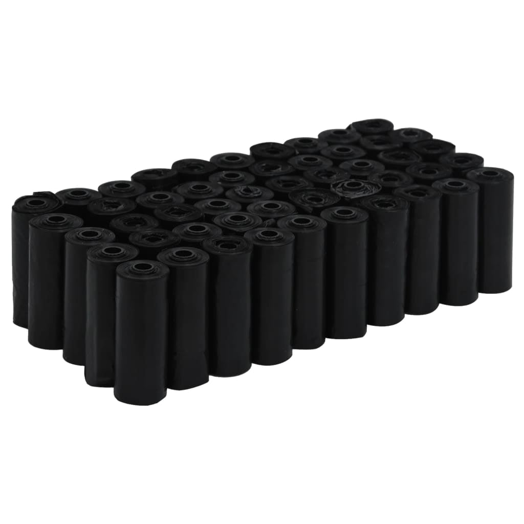 Vidaxl Bolsas Para Cacas De Perro 750 Uds Pe Negro 30x20 Cm_0