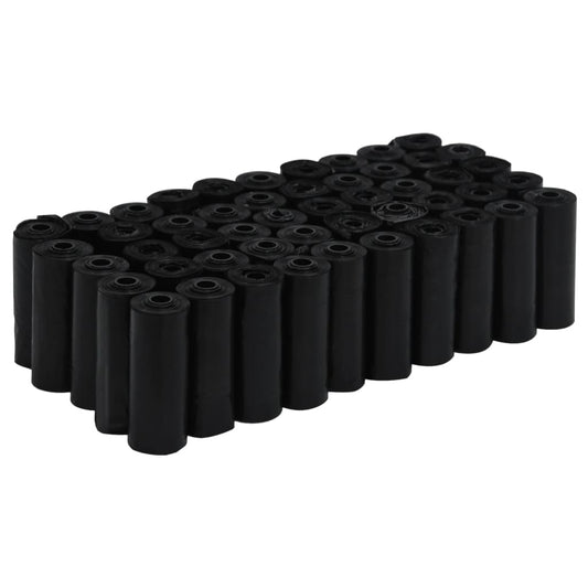 Vidaxl Bolsas Para Cacas De Perro 750 Uds Pe Negro 30x20 Cm_0