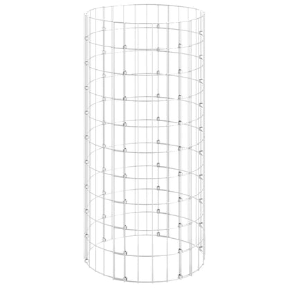 Poste Circular De Gaviones Acero Galvanizado Ø50x100 Cm / Vetonek_1