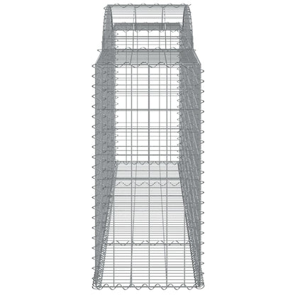 Cestas De Gaviones 5 Uds Forma De Arco Hierro 300x50x100/120 Cm_4
