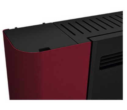 Estufa De Pellet Hermética Eva Calòr Slim Diva 901668300 Acabado Rojo_1