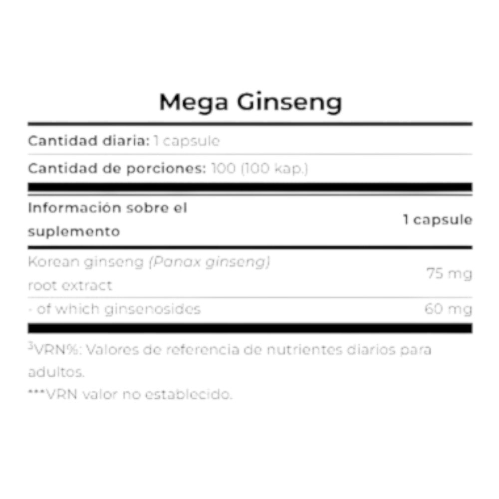 Mega Ginseng 100 Caps