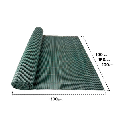 Cerramiento Ecológico De Mimbre Lop Verde 2x3 M / Multicolor_3