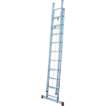 Escalera Aluminio Extensible Con Cuerda - 14 Peldaños 4x4_0