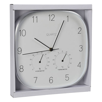 Well Home Reloj De Pared Marco Plateado Ø28,5x4cm