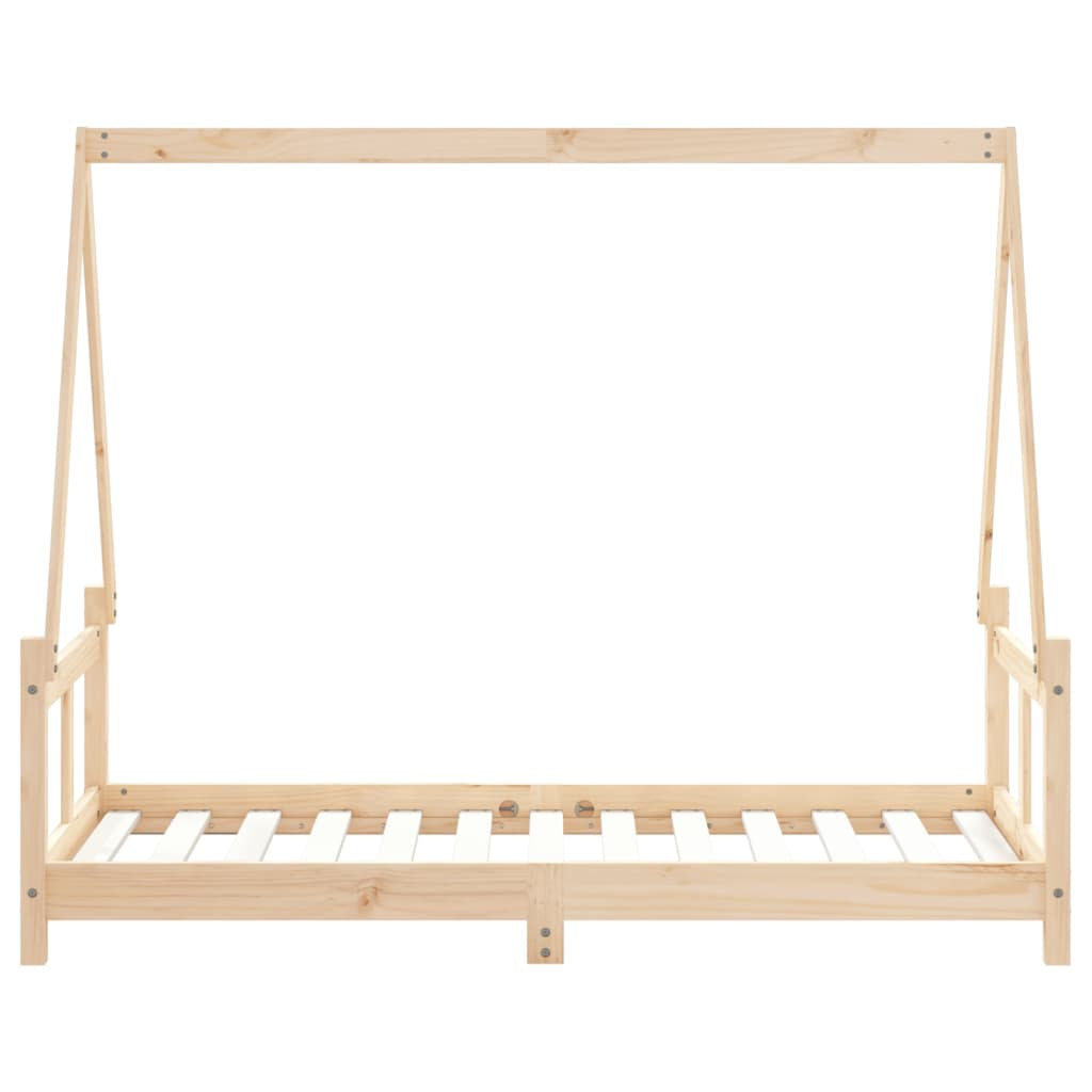 Vidaxl Estructura De Cama Para Niños Madera Maciza De Pino 80x160 Cm_4