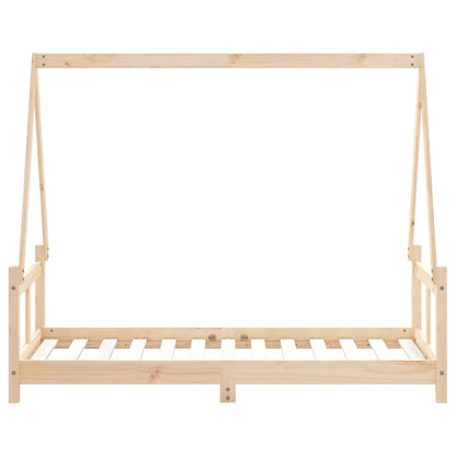 Vidaxl Estructura De Cama Para Niños Madera Maciza De Pino 80x160 Cm_4
