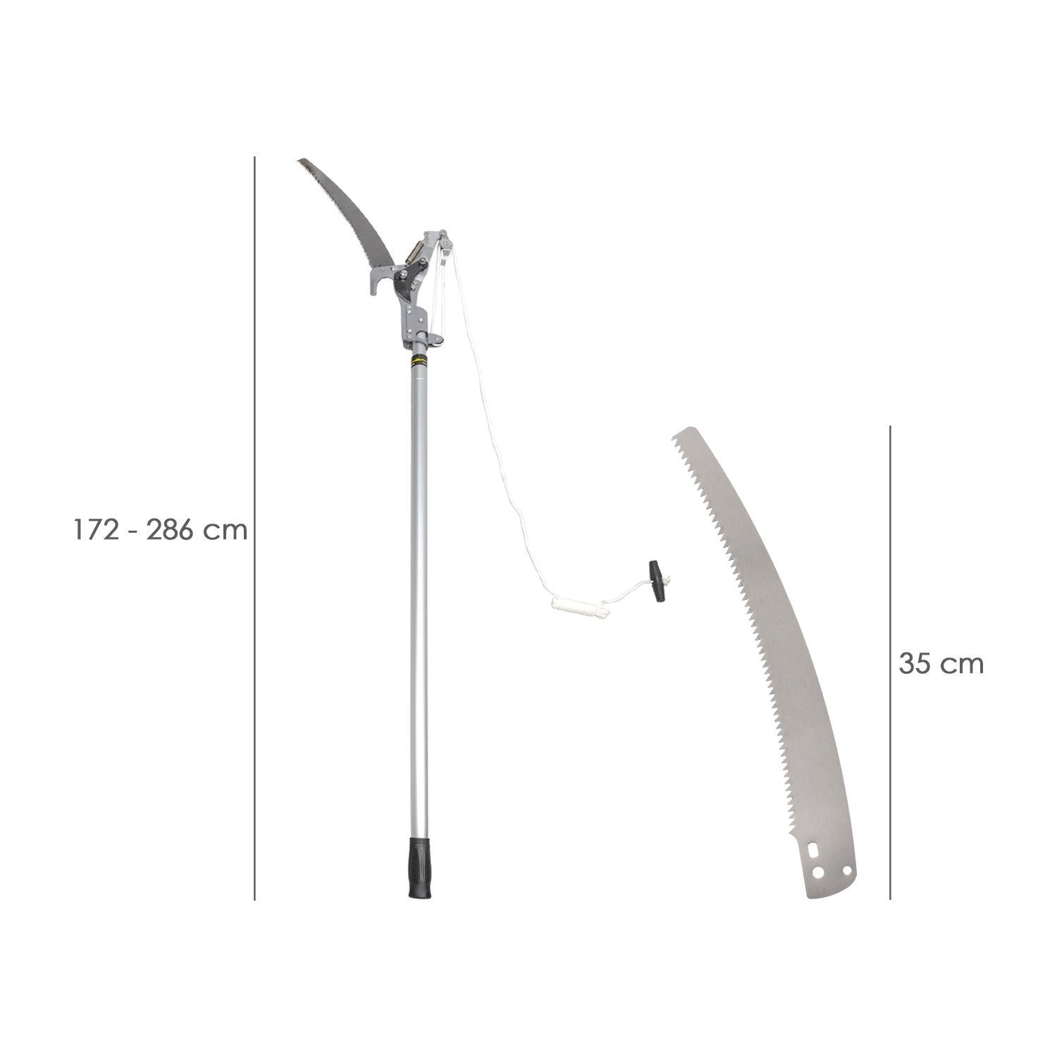 Cortarramas Con Serrucho Mango Aluminio Extensible 1,8 A 2,8 Metros