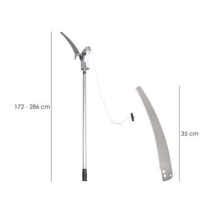 Cortarramas Con Serrucho Mango Aluminio Extensible 1,8 A 2,8 Metros