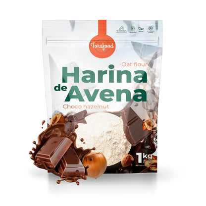 Harina De Avena Sabor Chocolate Avellanas 1kg Torafood_0