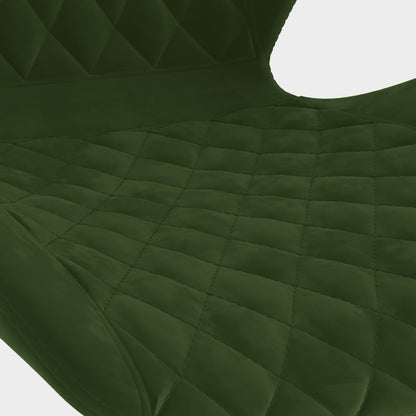 Taburetes De Cocina 2 Unidades Terciopelo Verde Oscuro_5