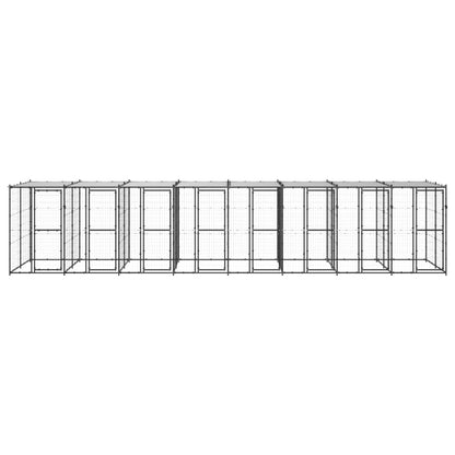 Perrera De Exterior De Acero Con Techo 19,36 M²_0