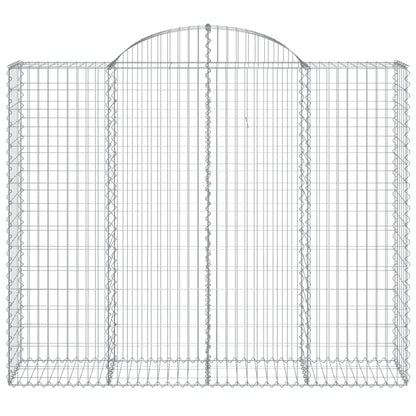 Cestas Gaviones 14 Uds Forma De Arco Hierro 200x50x160/180 Cm_3