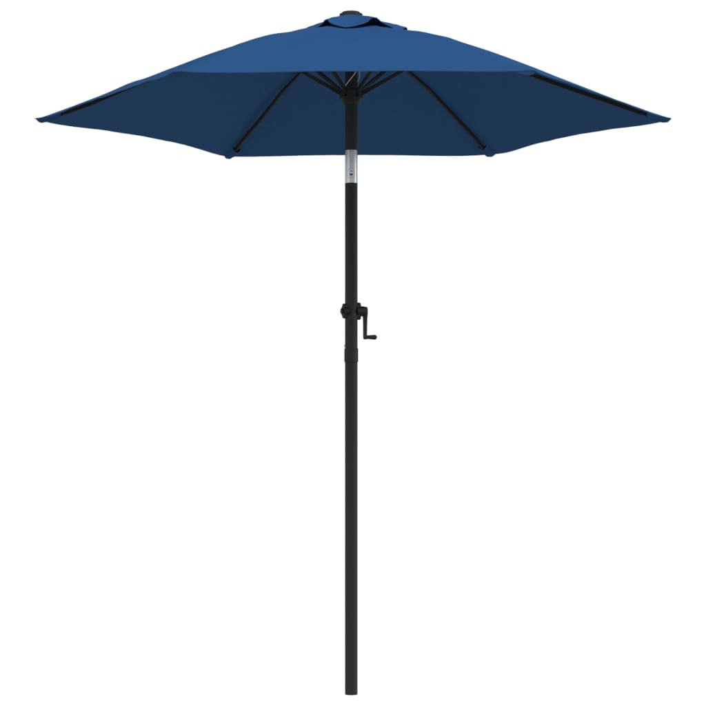 Vidaxl Sombrilla De Aluminio Azul 200x224 Cm_0