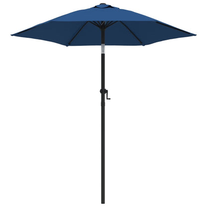 Vidaxl Sombrilla De Aluminio Azul 200x224 Cm_0