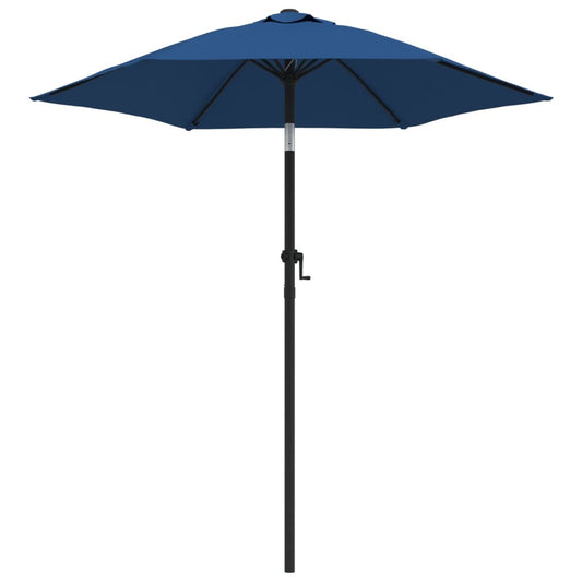 Vidaxl Sombrilla De Aluminio Azul 200x224 Cm_0