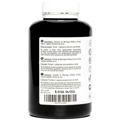 Moringa oleifera 6000 mg 180 cápsulas veganas Hivital