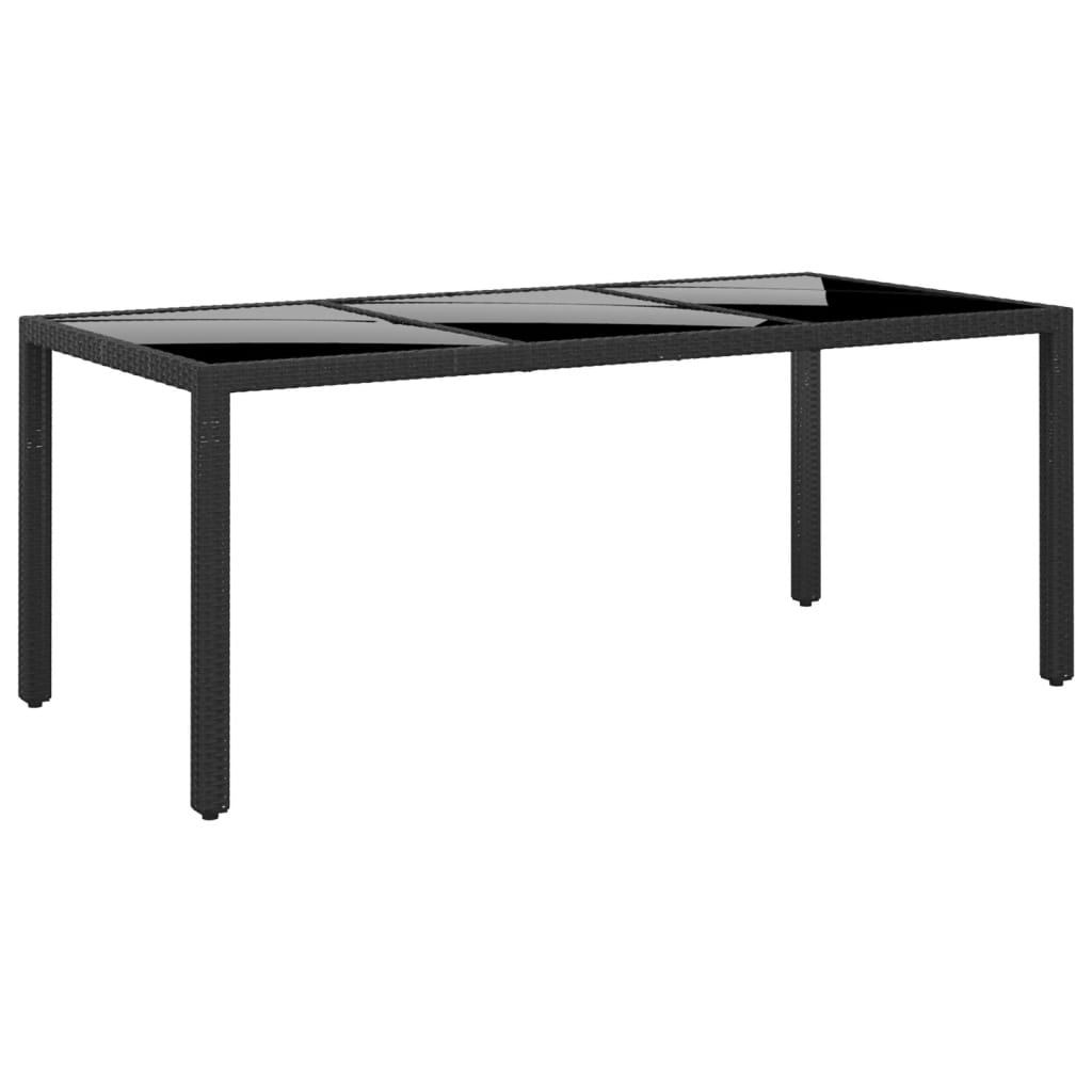 Vidaxl Juego De Comedor De Jardín 9 Piezas Ratán Sintético Negro_5