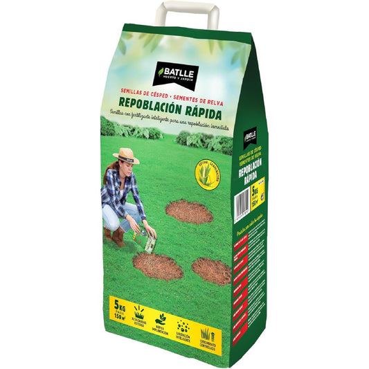Semillas césped repoblación rápida batlle 5 kg