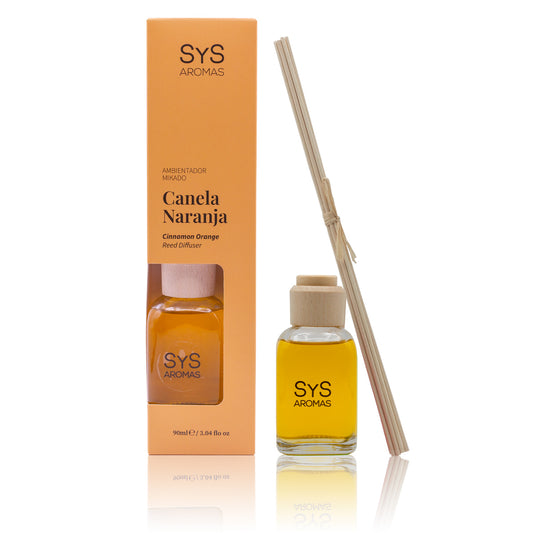 Ambientador Mikado SYS Aromas 90 ml | Canela-naranja Origins | Aroma Cítrico y Especiado | Revitalizante_0