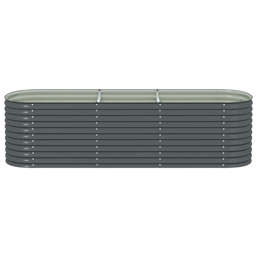 Arriate De Acero Galvanizado Gris 320x80x81 Cm_4