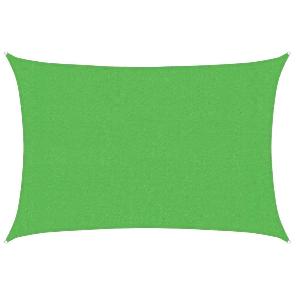 Vidaxl Toldo De Vela Hdpe Verde Claro 160 G/m² 3x4 M_0