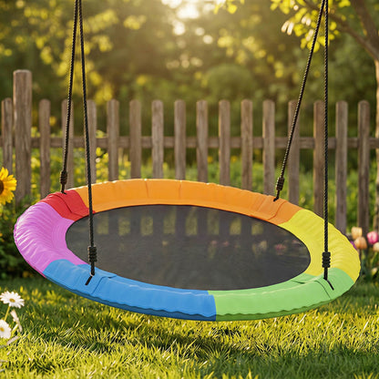 Aiyaplay Columpio Nido Infantil Ø120 Cm Altura Ajustable Carga 300 Kg Multicolor_1