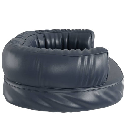 Vidaxl Cama Para Perros De Espuma Cuero Sintético Azul Oscuro 75x53 Cm_5