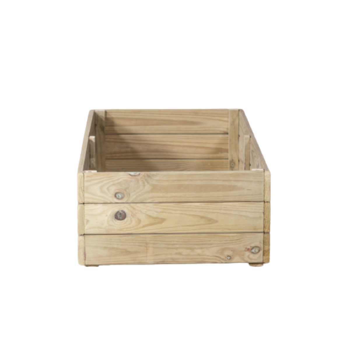 Jardinera De Madera Eko De Pino Tratada Vidahuerto 30x30x30 Cm._3