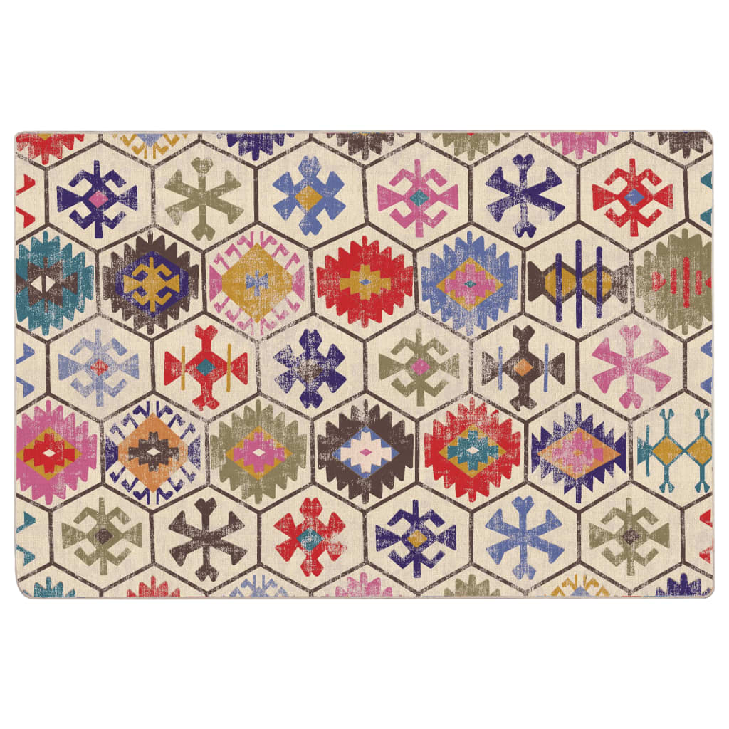 Alfombra Lavable Antideslizante Multicolor 120x180 Cm / Vetonek_4