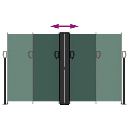 Vidaxl Toldo Lateral Retráctil Verde Oscuro 140x1200 Cm_4