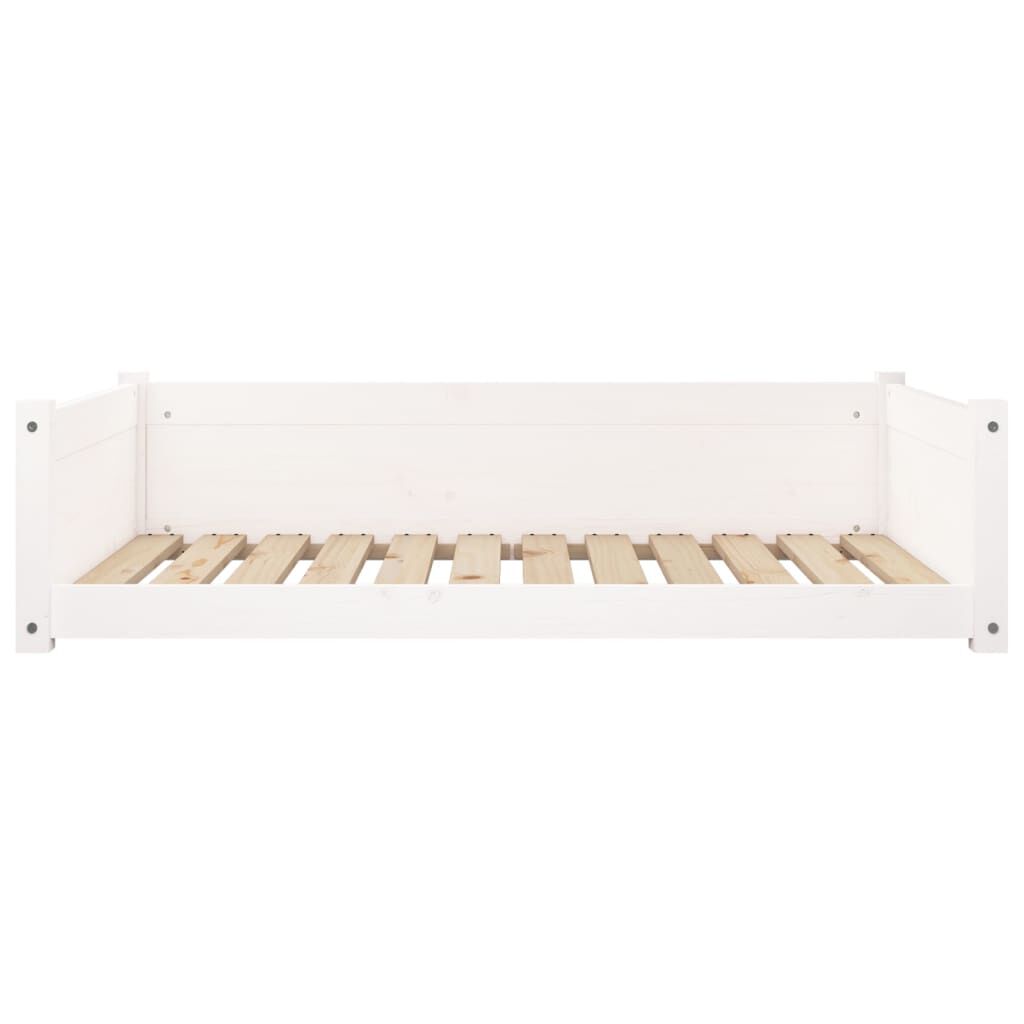 Vidaxl Cama Para Perros Madera Maciza De Pino Blanco 105,5x75,5x28 Cm_4