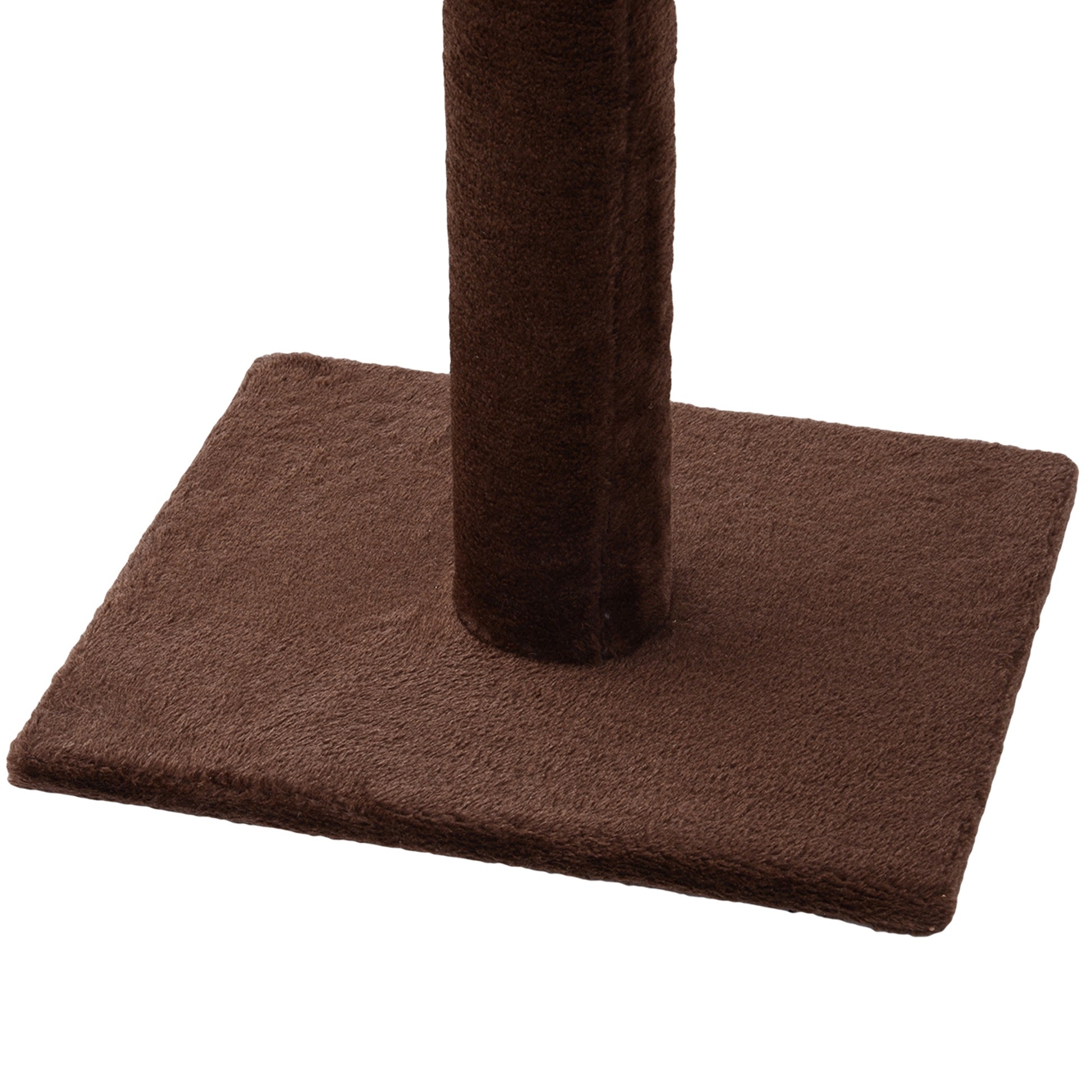 Pawhut Árbol Para Gatos De Suelo A Techo De 230-260 Cm Con Plataformas Marrón_4