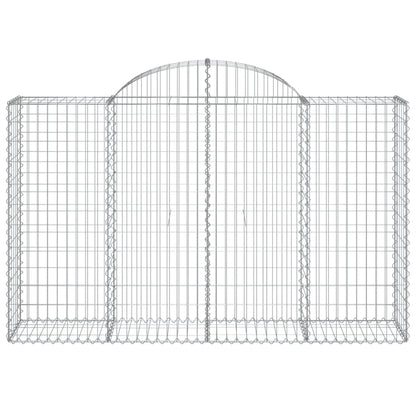 Cestas Gaviones 20 Uds Forma De Arco Hierro 200x50x120/140 Cm_3